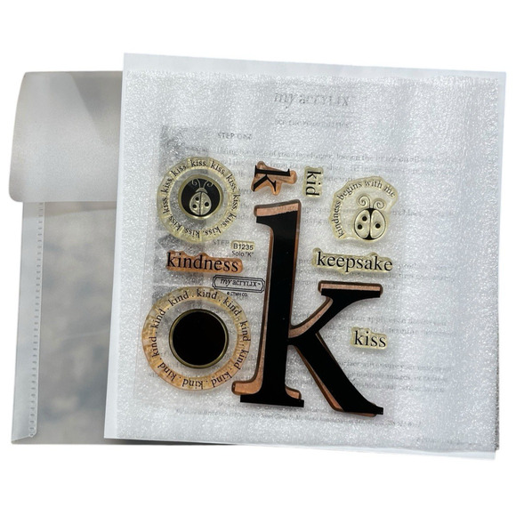 Close To My Heart CTMH B1235 Solo "K" My Acrylix Journaling Scarpooking - Picture 3 of 5